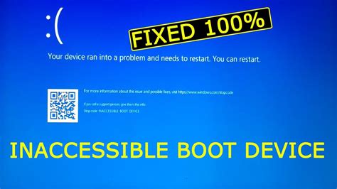 inaccessible boot device after ssd clone|new ssd no bootable device.